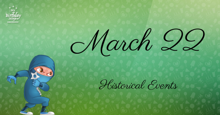 March 22 Birthday Events Poster