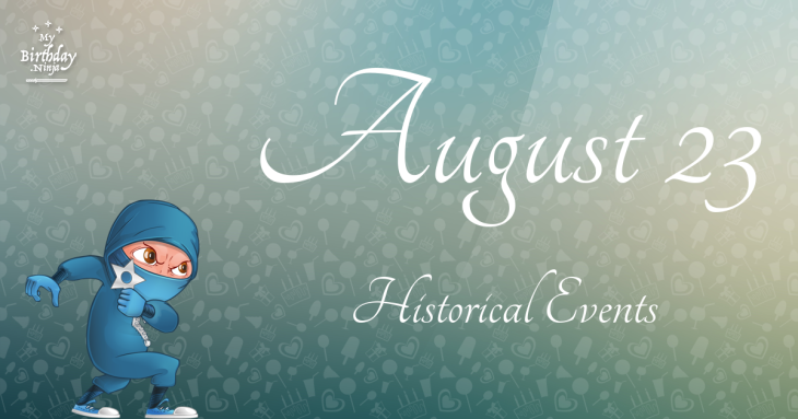August 23 Birthday Events Poster