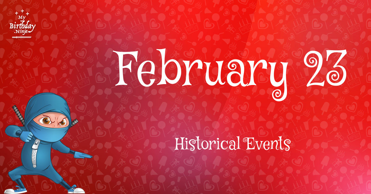 February 23 Events Birthday Ninja Poster