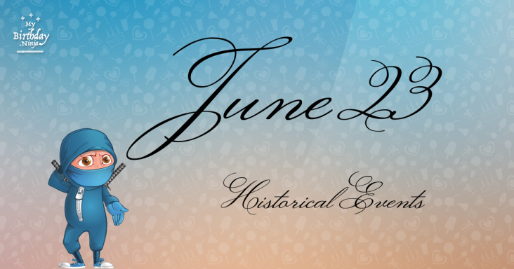 June 23 Birthday Events Poster