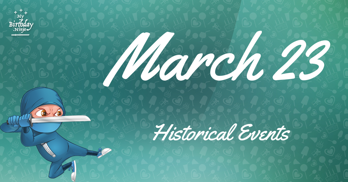 March 23 Events Birthday Ninja Poster