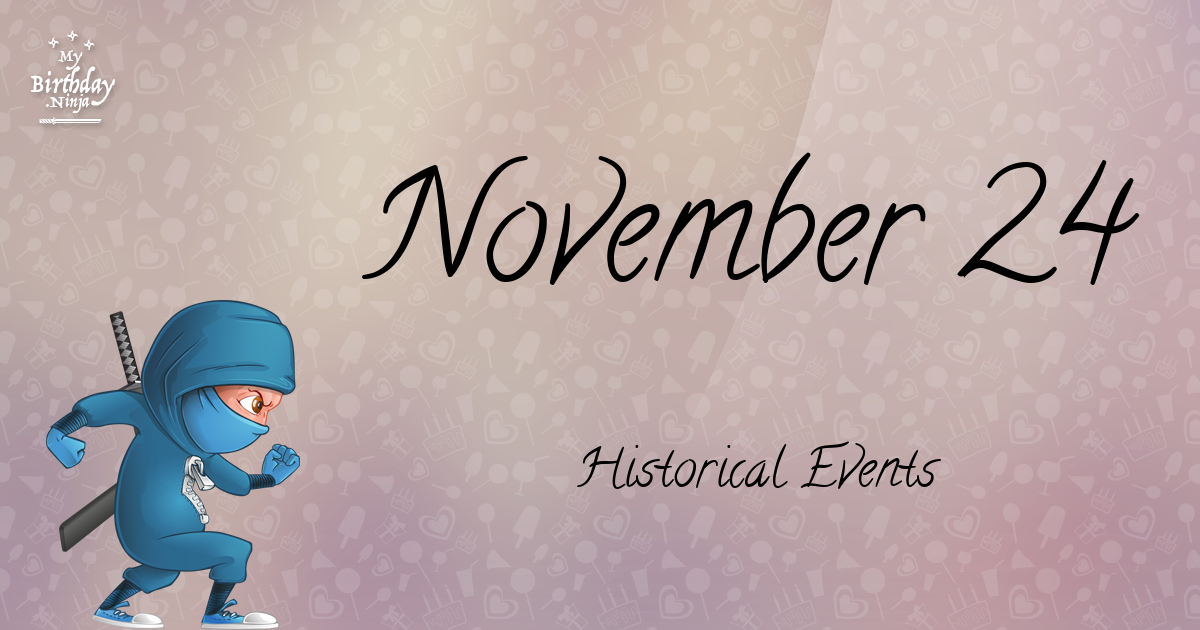 November 24 Events Birthday Ninja Poster