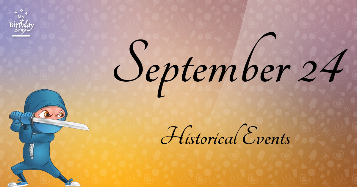 September 24 Events Birthday Ninja Poster