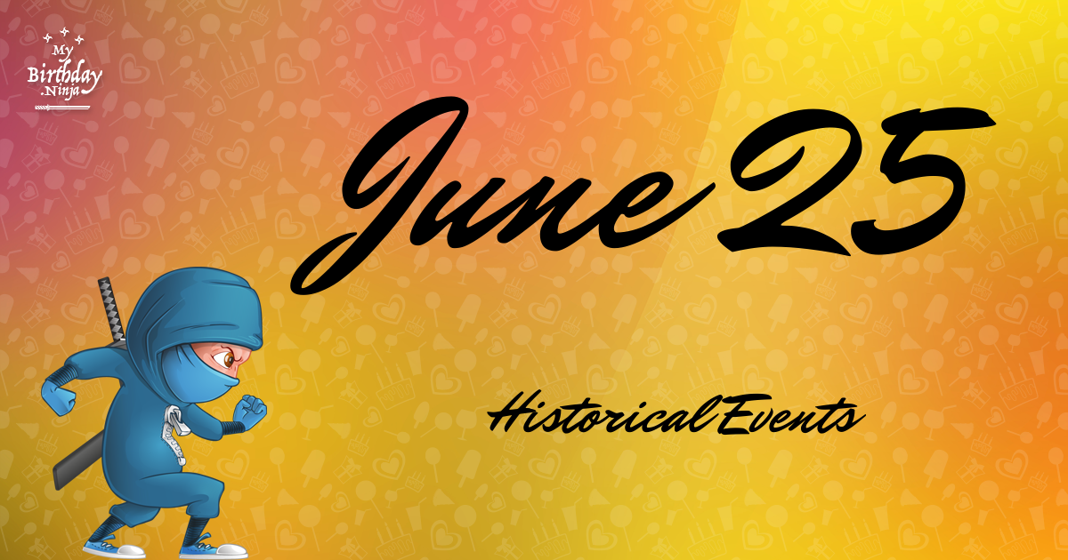 June 25 Events Birthday Ninja Poster