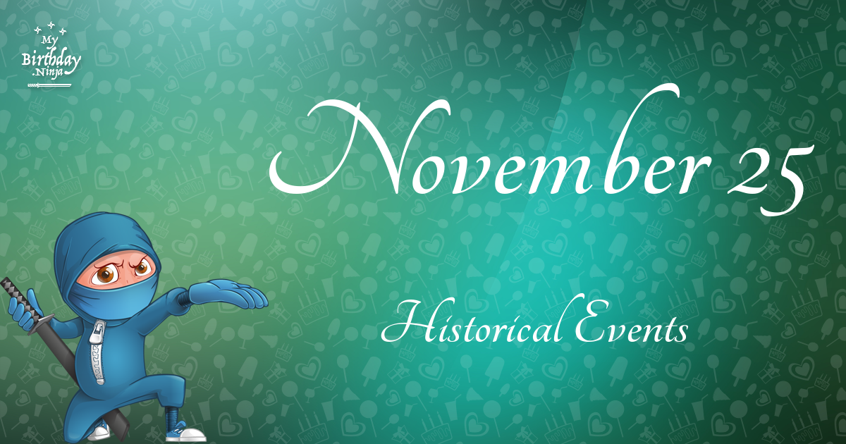 November 25 Events Birthday Ninja Poster