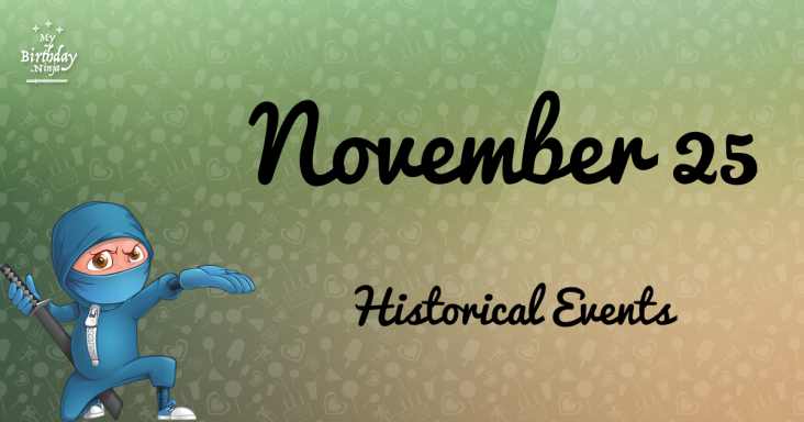 November 25 Birthday Events Poster