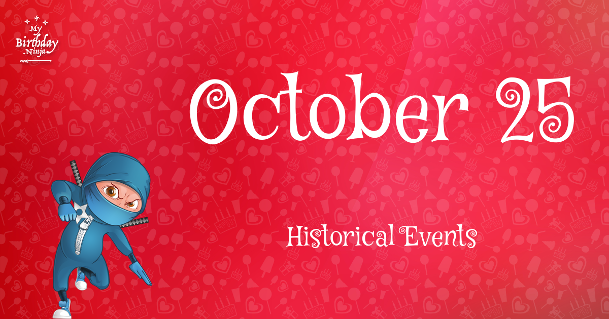 October 25 Events Birthday Ninja Poster