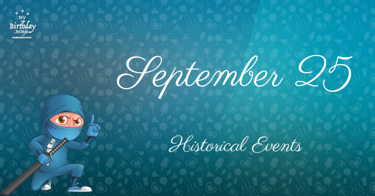 September 25 Birthday Events Poster