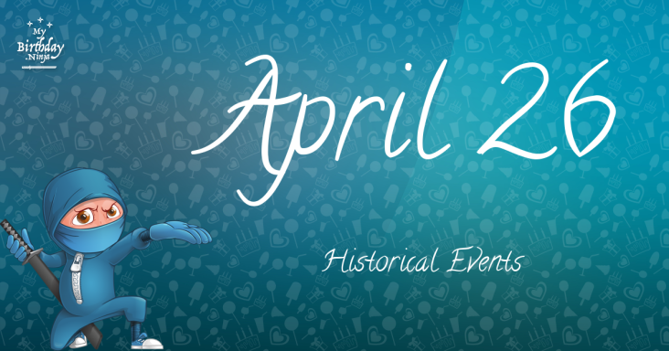 April 26 Birthday Events Poster