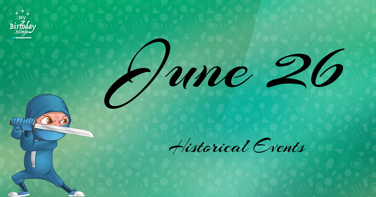 June 26 Events Birthday Ninja Poster