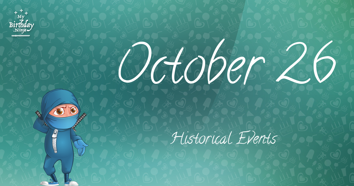 October 26 Events Birthday Ninja Poster