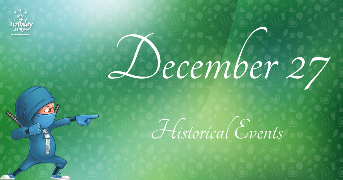December 27 Events Birthday Ninja Poster