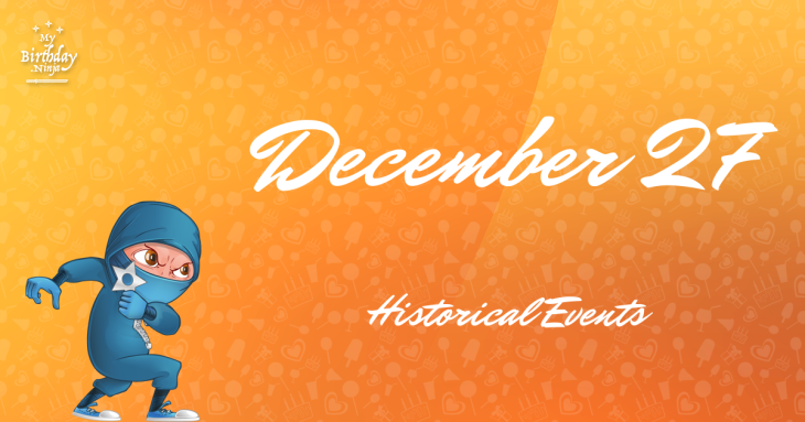 December 27 Birthday Events Poster