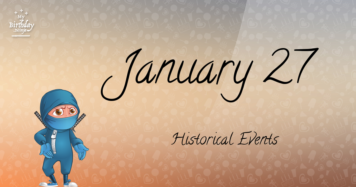 January 27 Events Birthday Ninja Poster