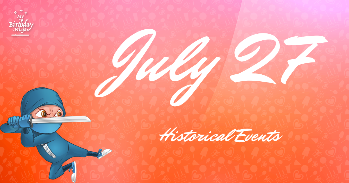 July 27 Events Birthday Ninja Poster