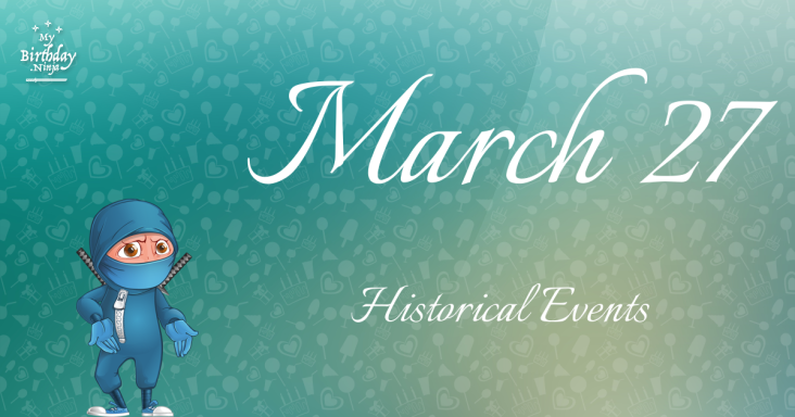 March 27 Birthday Events Poster