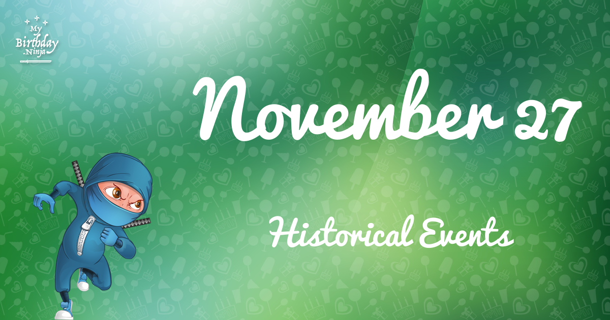 November 27 Events Birthday Ninja Poster
