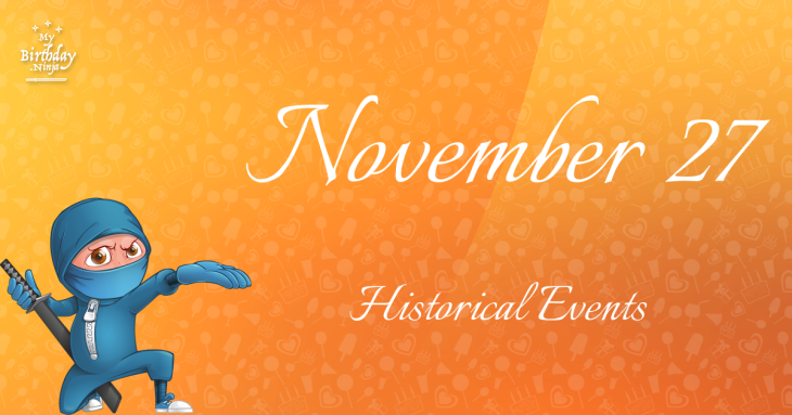 November 27 Birthday Events Poster