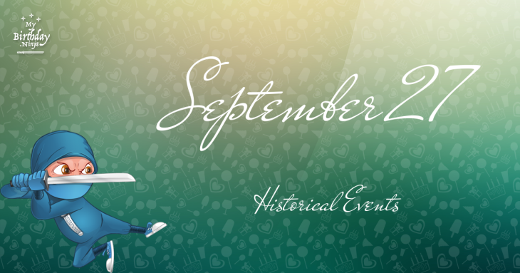 September 27 Birthday Events Poster