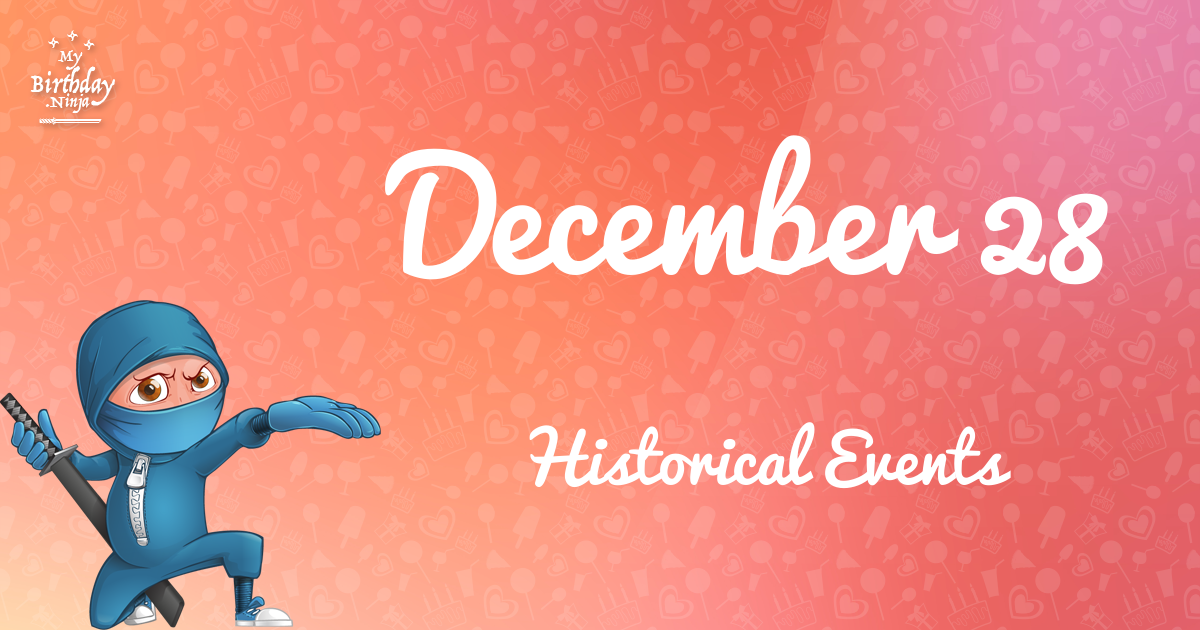 December 28 Events Birthday Ninja Poster