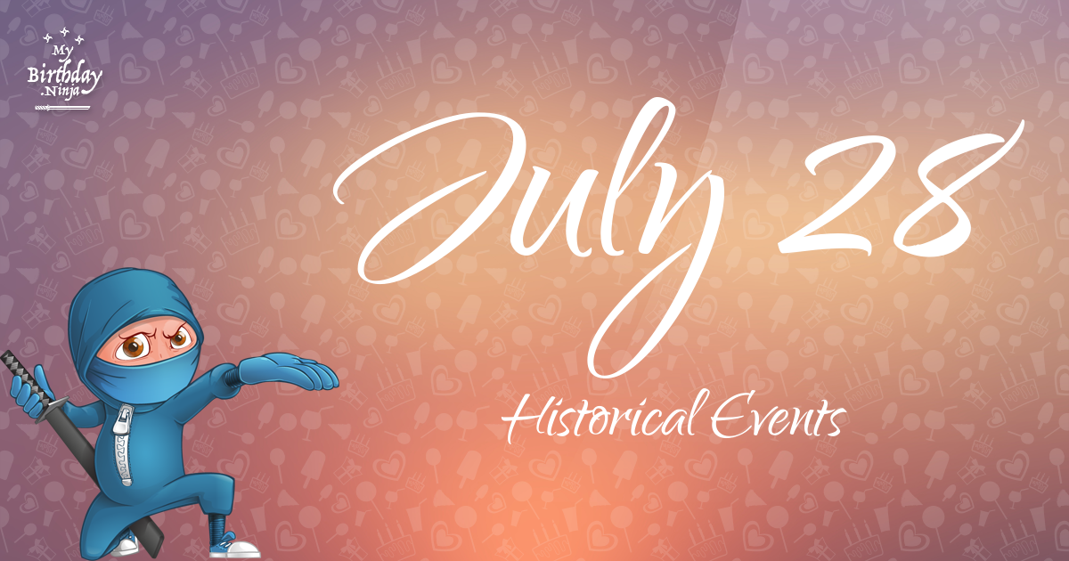 July 28 Events Birthday Ninja Poster