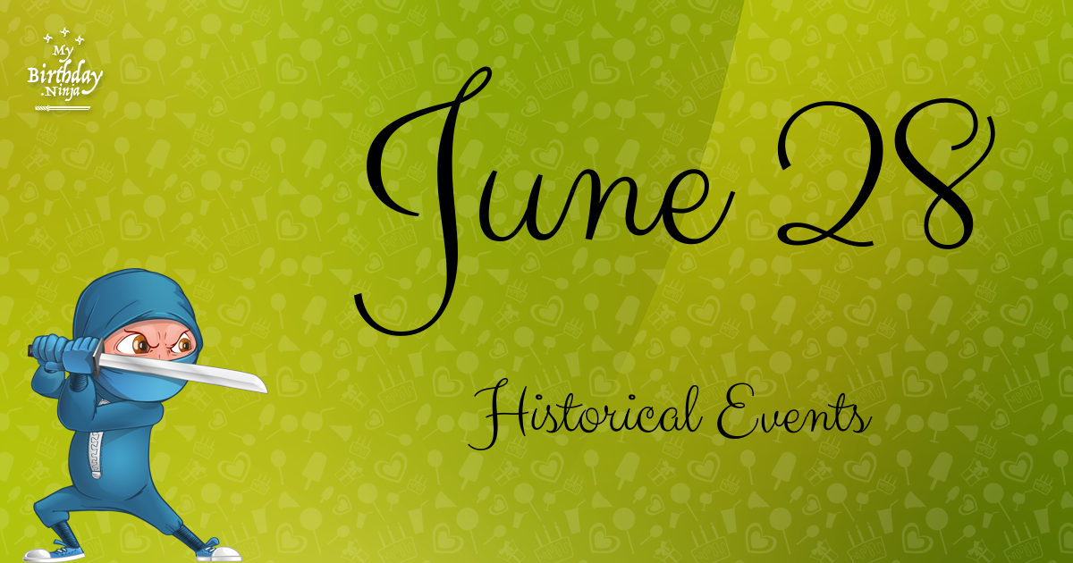 June 28 Events Birthday Ninja Poster