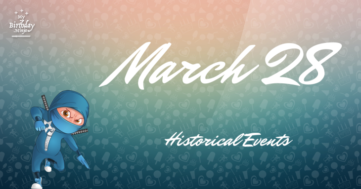 March 28 Birthday Events Poster
