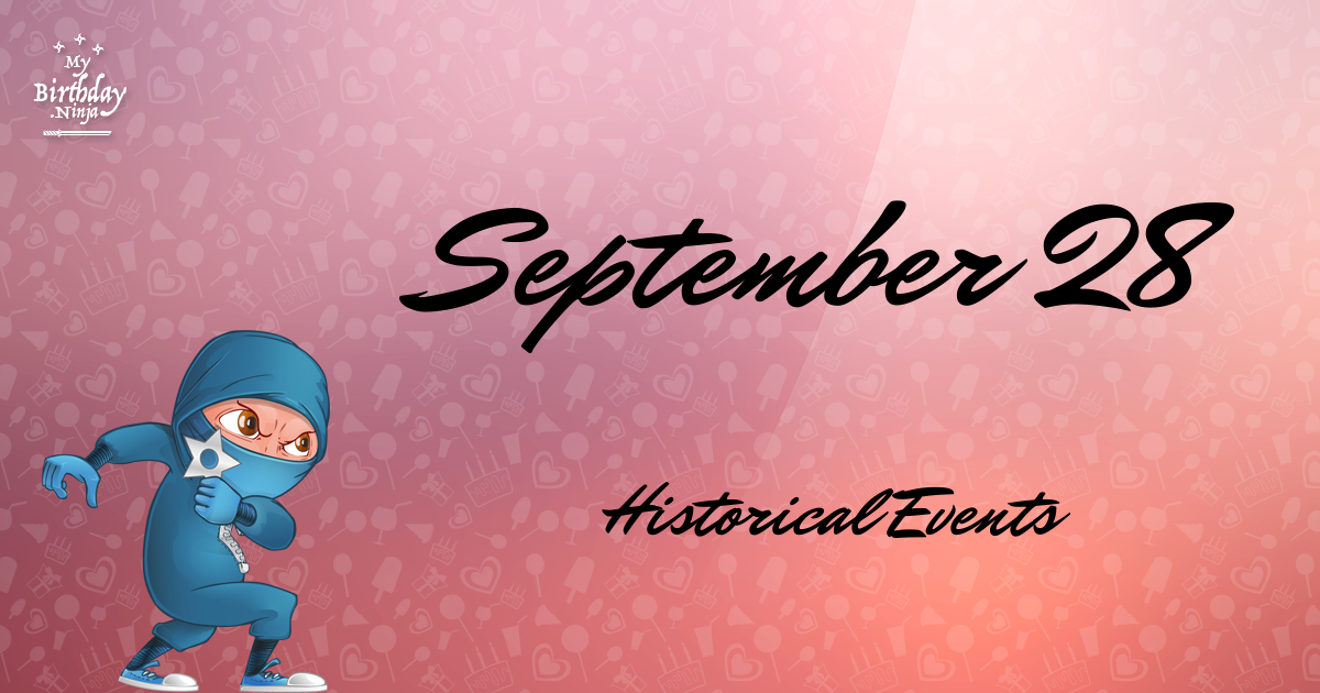 September 28 Events Birthday Ninja Poster
