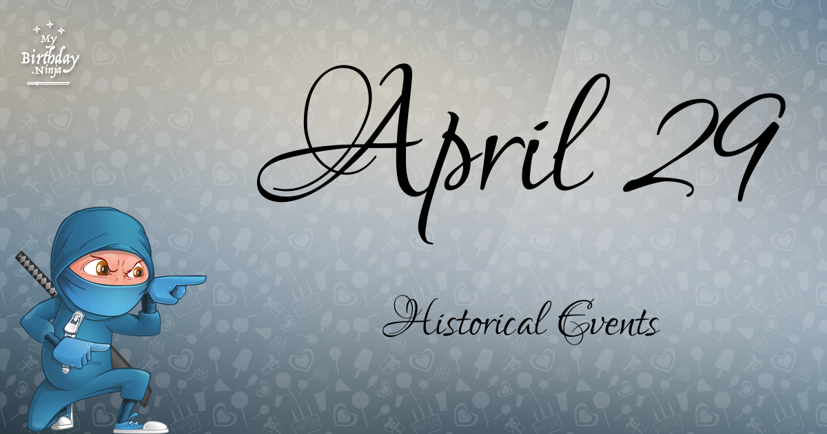April 29 Events Birthday Ninja Poster