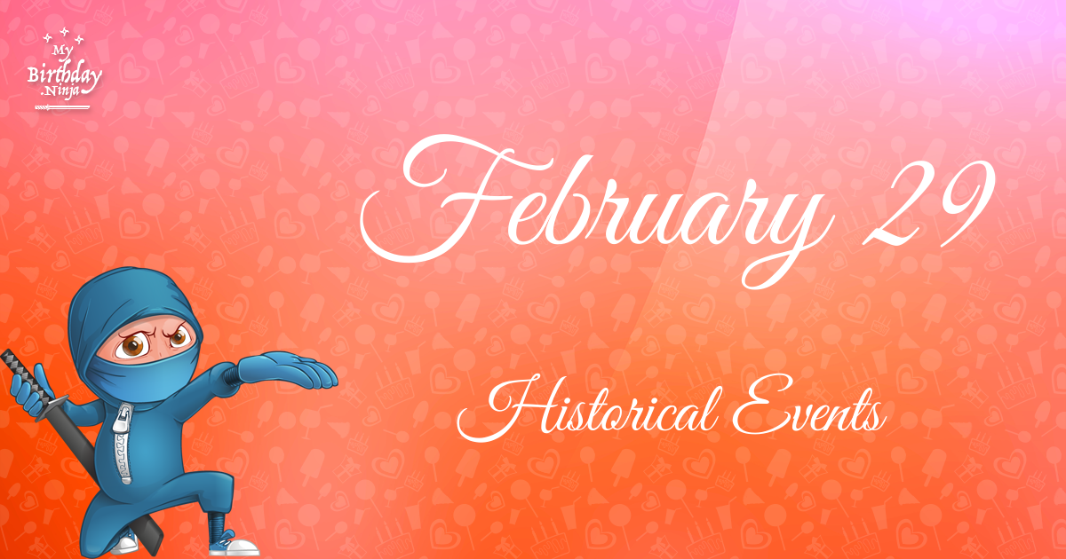 February 29 Events Birthday Ninja Poster