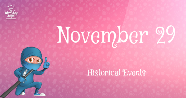 November 29 Birthday Events Poster