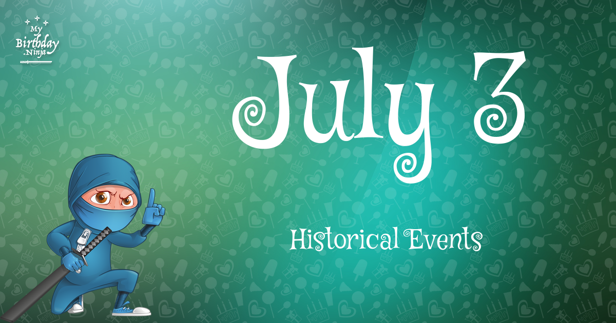 July 3 Events Birthday Ninja Poster