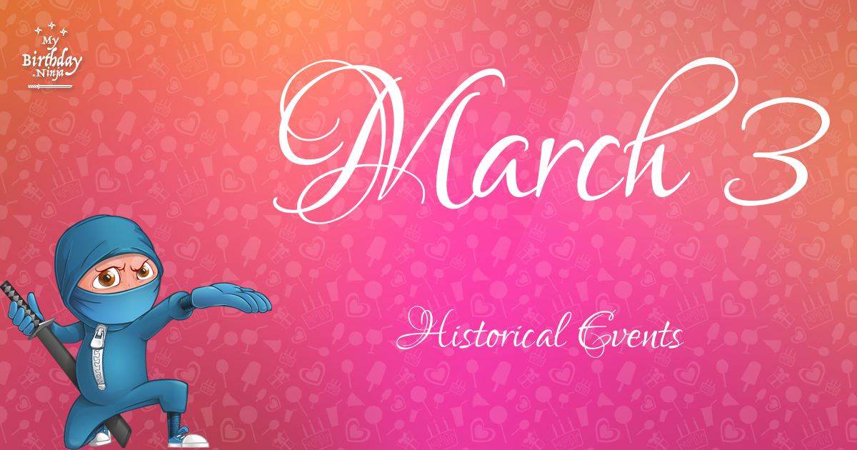 March 3 Events Birthday Ninja Poster