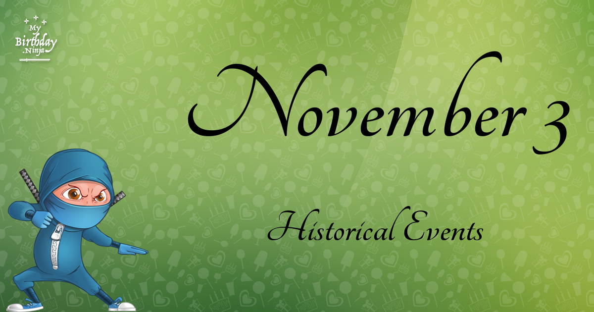 November 3 Events Birthday Ninja Poster
