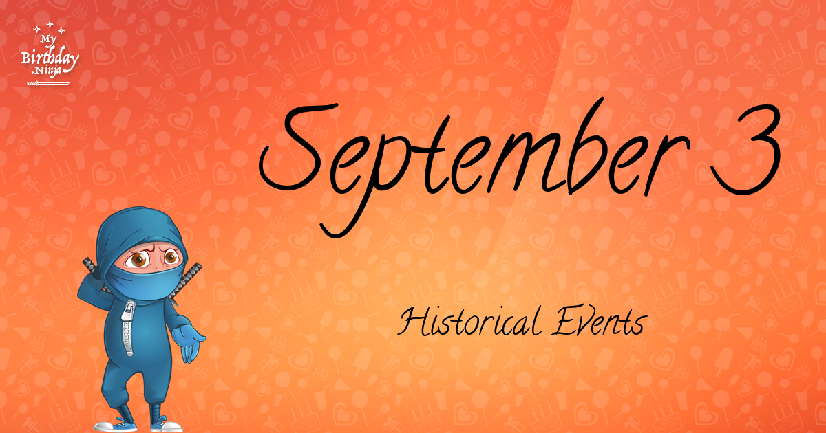 September 3 Events Birthday Ninja Poster