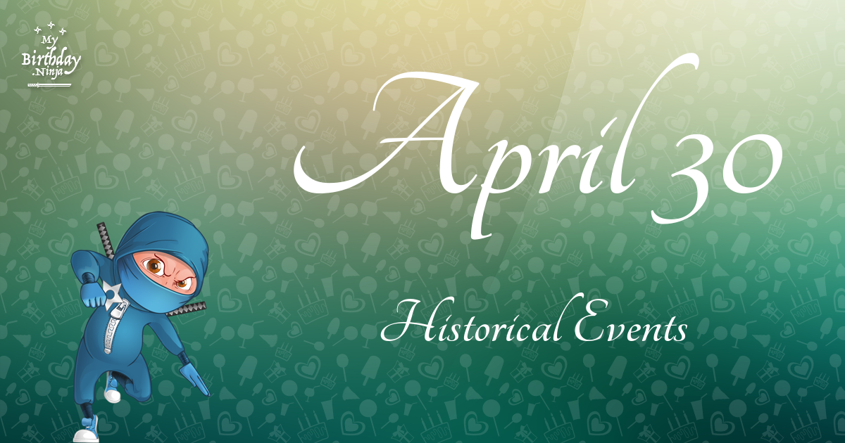 April 30 Events Birthday Ninja Poster
