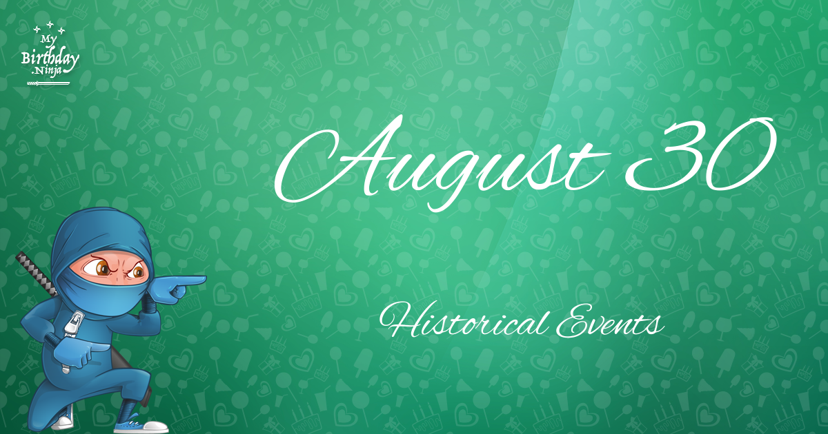 August 30 Events Birthday Ninja Poster