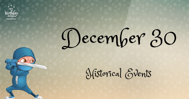 December 30 Birthday Events Poster