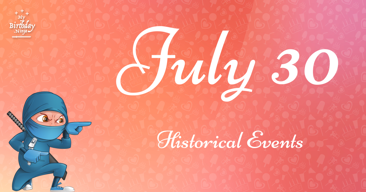 July 30 Events Birthday Ninja Poster