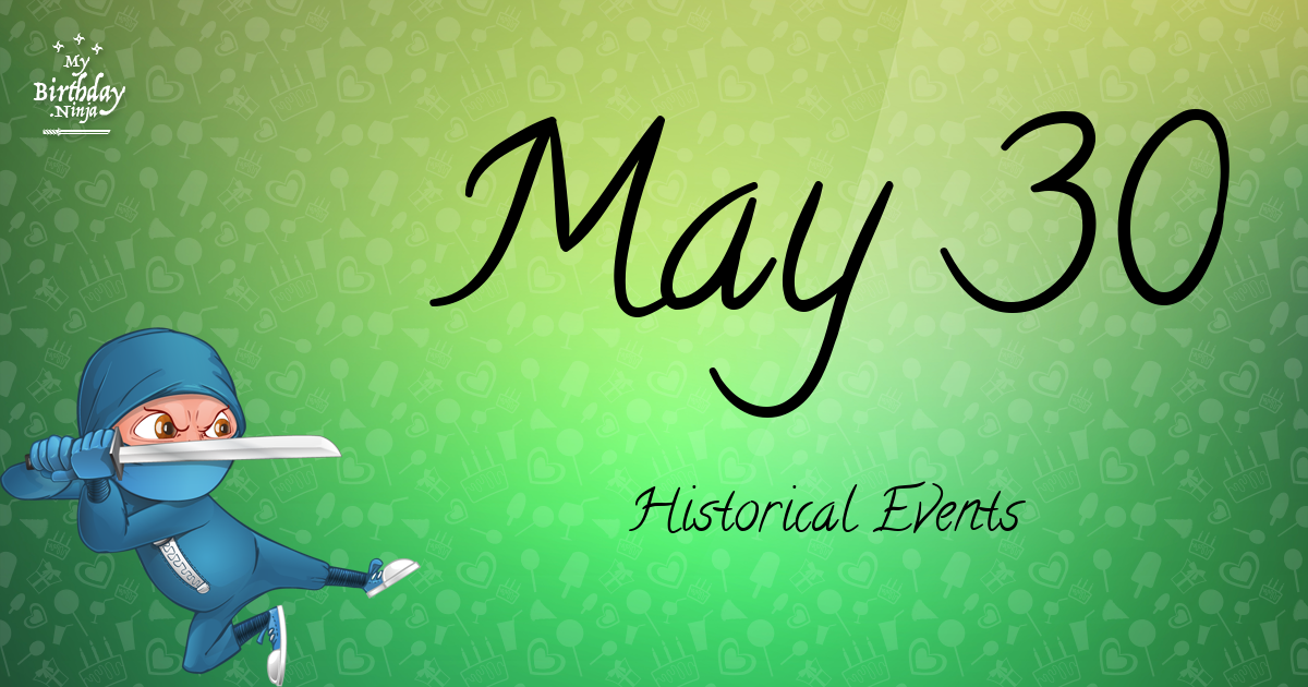May 30 Events Birthday Ninja Poster