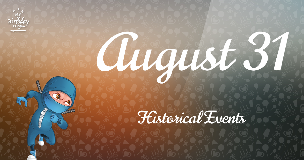 August 31 Events Birthday Ninja Poster