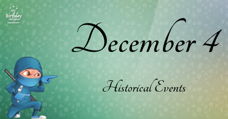 December 4 Birthday Events Poster