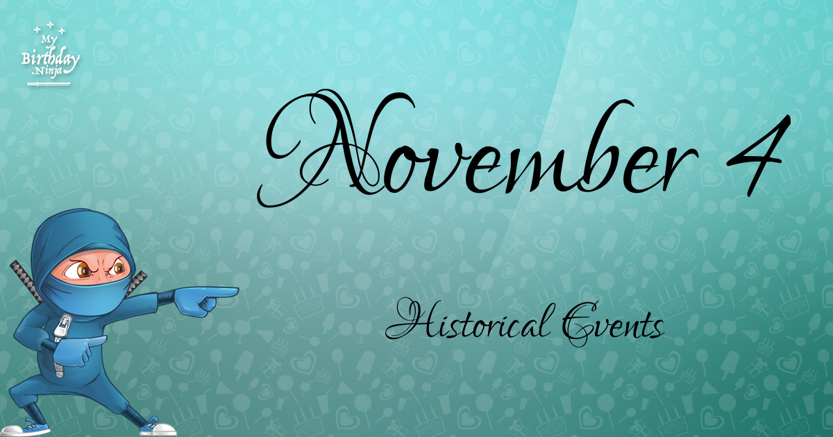 November 4 Events Birthday Ninja Poster