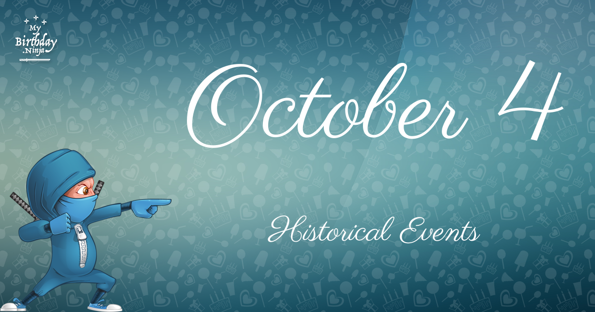 October 4 Events Birthday Ninja Poster