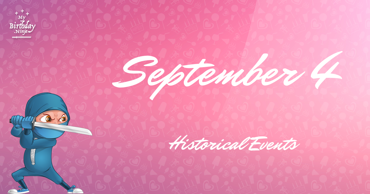 September 4 Events Birthday Ninja Poster