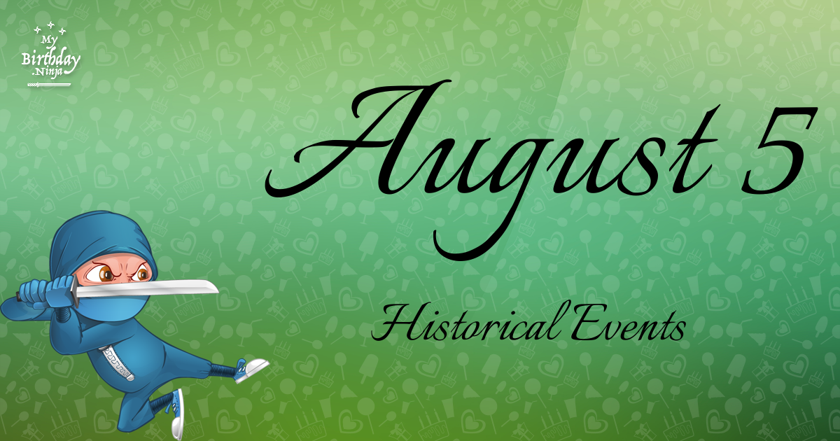 August 5 Events Birthday Ninja Poster