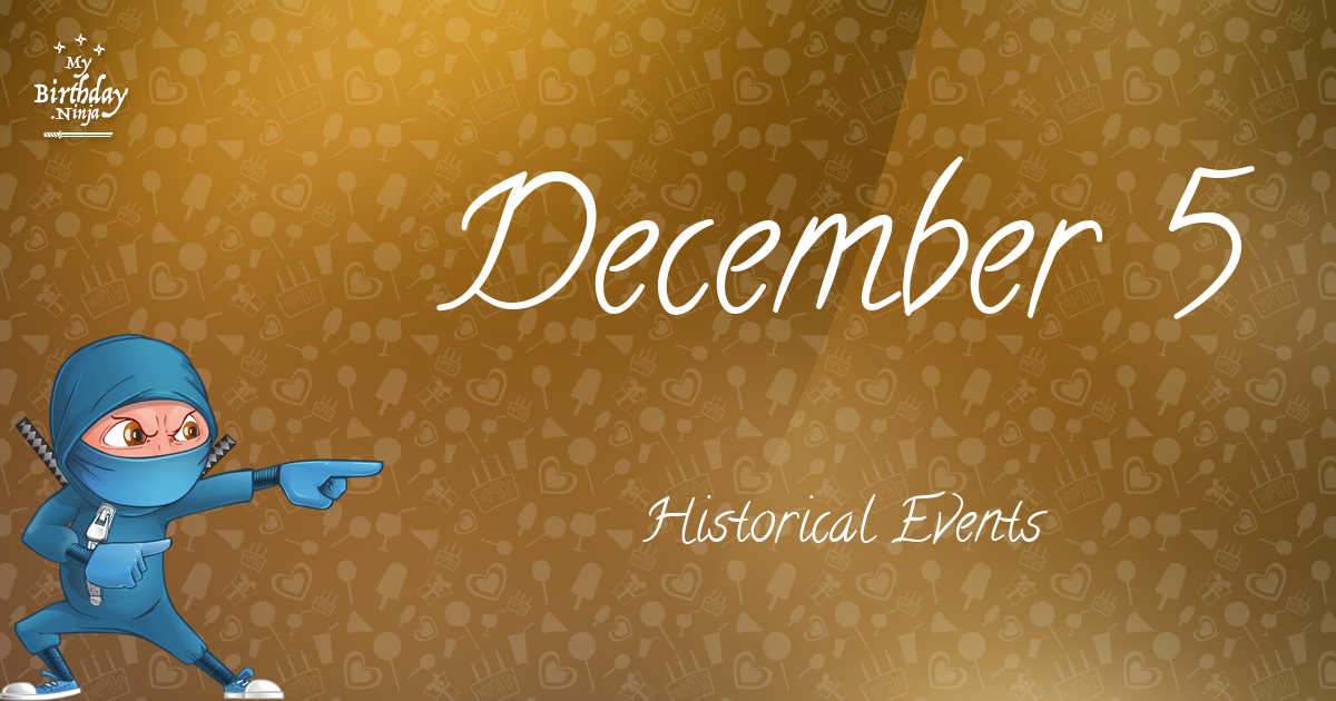 December 5 Events Birthday Ninja Poster