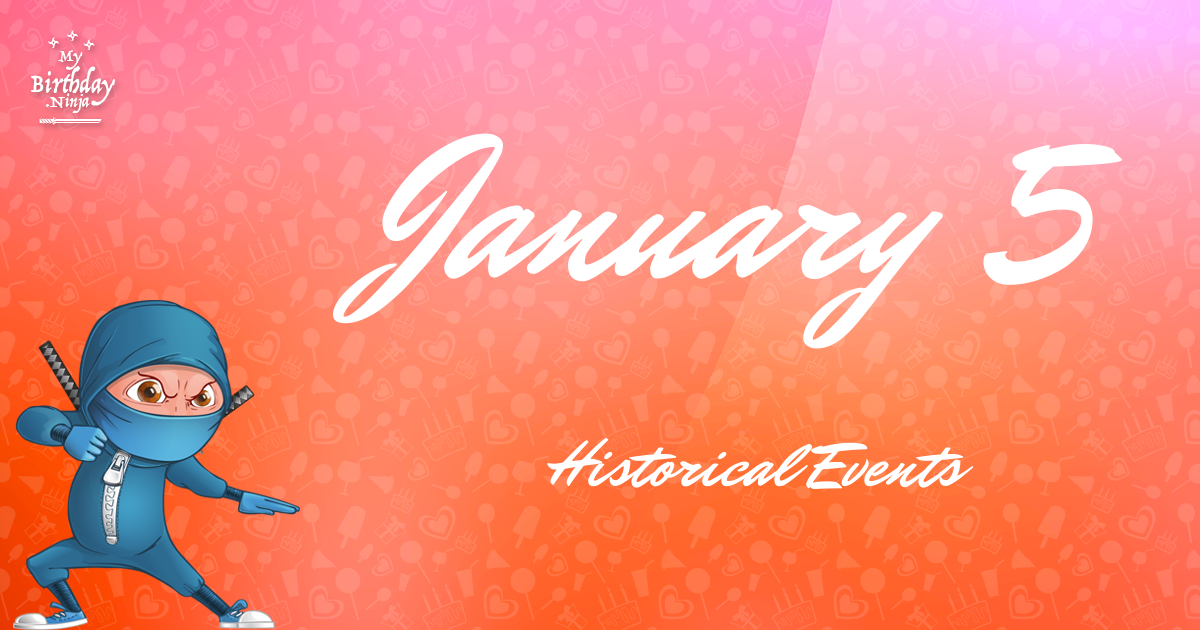 January 5 Events Birthday Ninja Poster