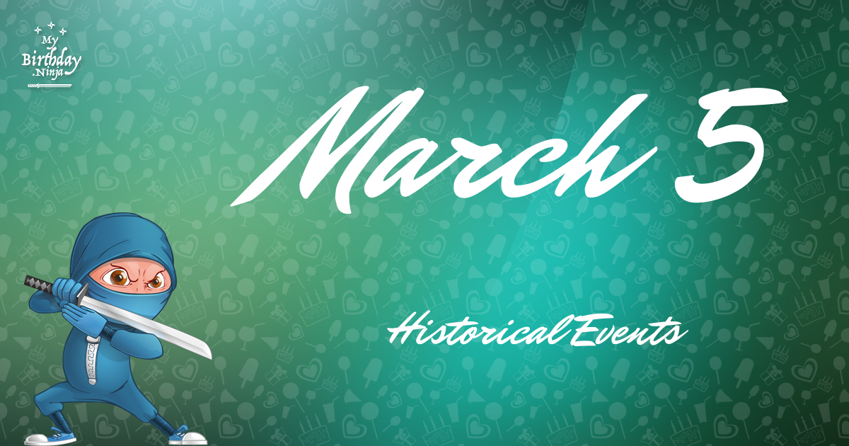 March 5 Events Birthday Ninja Poster