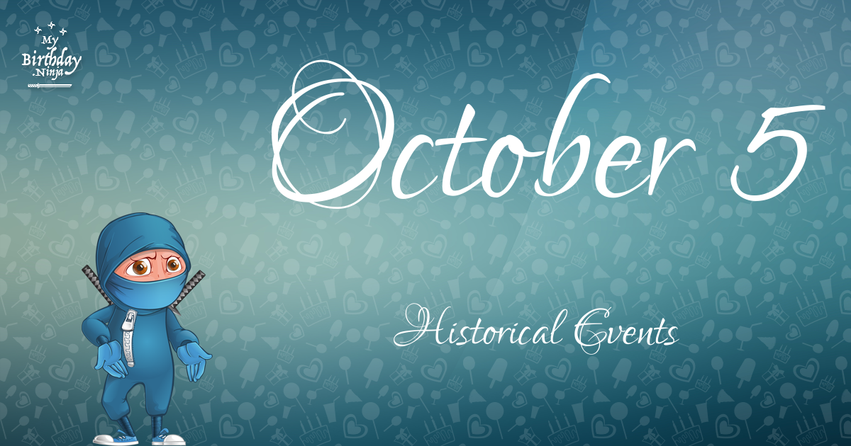 October 5 Events Birthday Ninja Poster